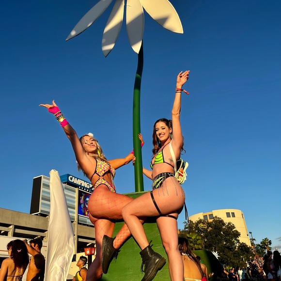 IHeartRaves x Rolita Couture Smiley Face Rave Bodysuit - Picture 6 of 7